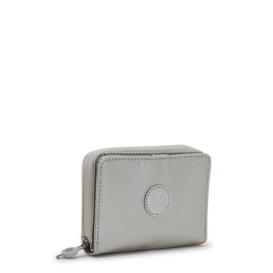 Kipling Money Love Metallic Small Portefeuille Zilver | België 1418PJ